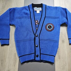 Blue Boy Button-Up Cardigan